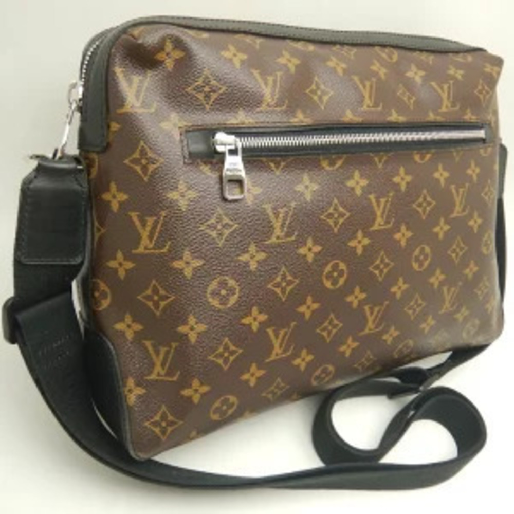 Louis Vuitton Shoulder Black Monogram Brown Brown Torres Bag Macassar